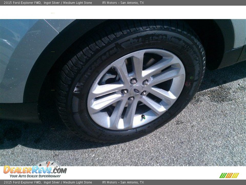 2015 Ford Explorer FWD Ingot Silver / Medium Light Stone Photo #3