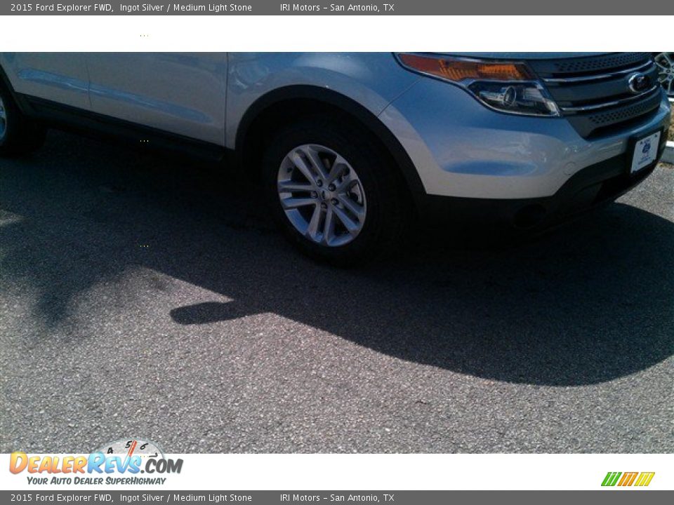 2015 Ford Explorer FWD Ingot Silver / Medium Light Stone Photo #5