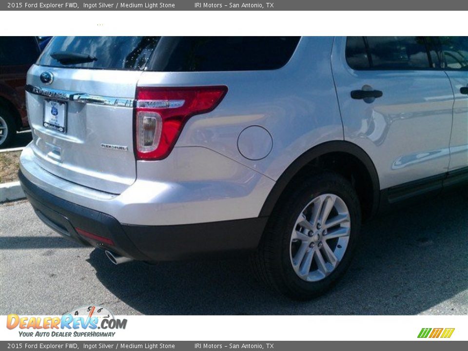 2015 Ford Explorer FWD Ingot Silver / Medium Light Stone Photo #7