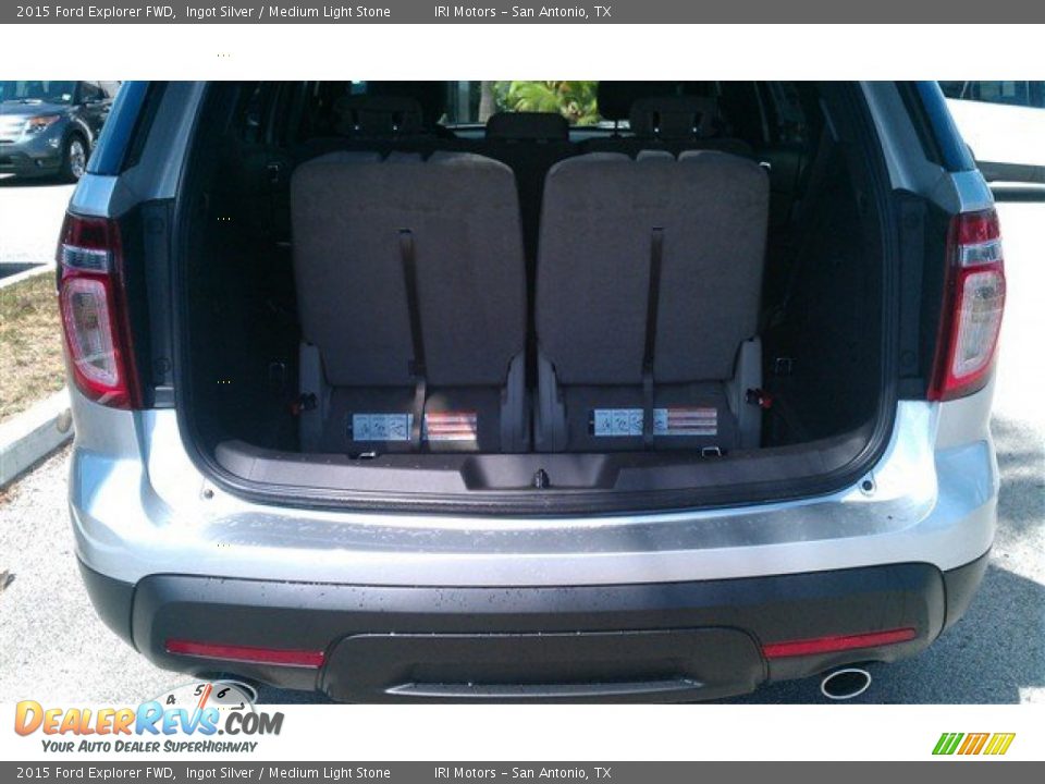 2015 Ford Explorer FWD Ingot Silver / Medium Light Stone Photo #10