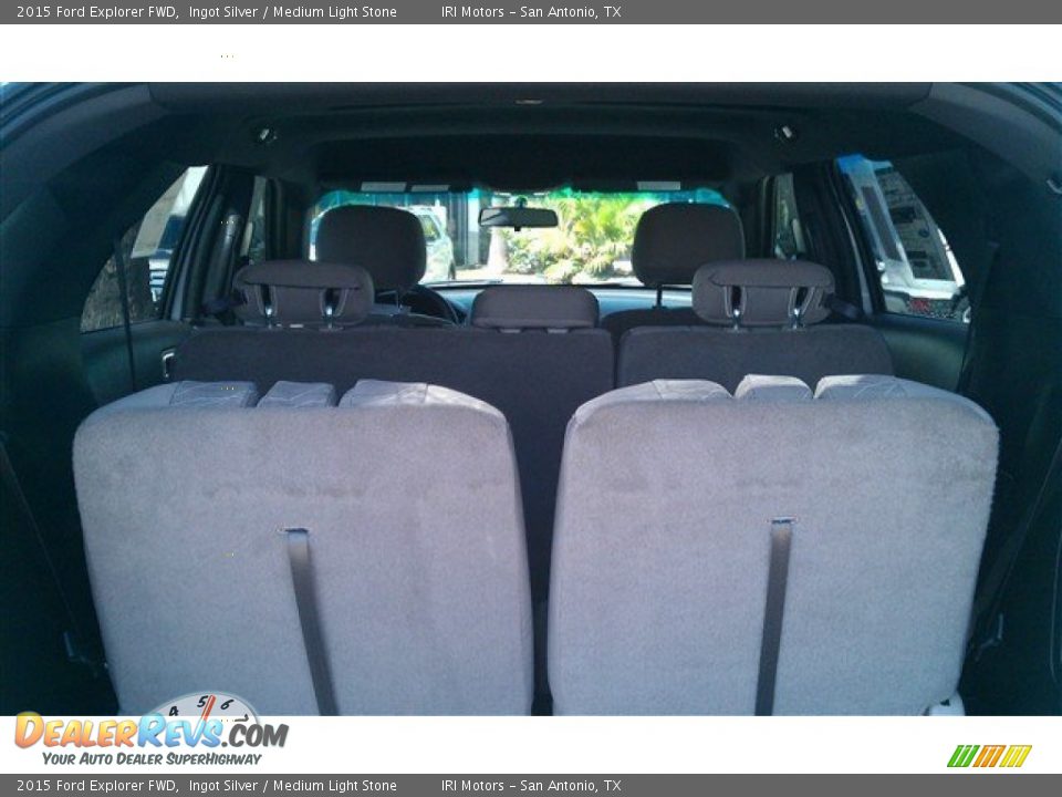2015 Ford Explorer FWD Ingot Silver / Medium Light Stone Photo #12