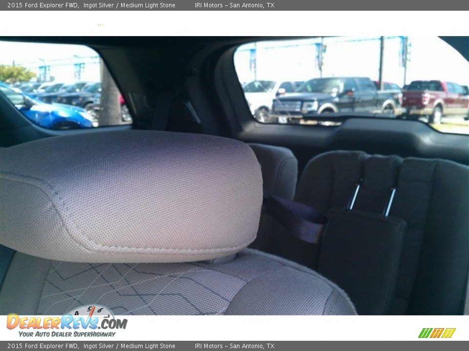 2015 Ford Explorer FWD Ingot Silver / Medium Light Stone Photo #13