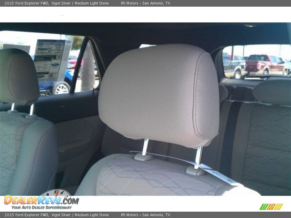 2015 Ford Explorer FWD Ingot Silver / Medium Light Stone Photo #20