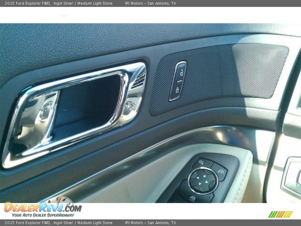 2015 Ford Explorer FWD Ingot Silver / Medium Light Stone Photo #26