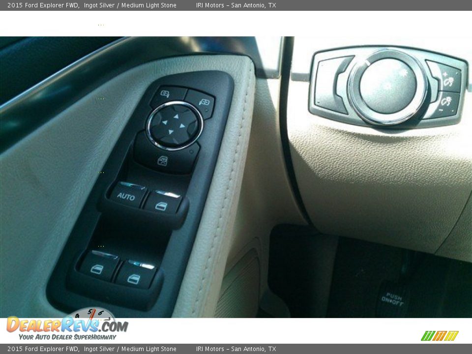 2015 Ford Explorer FWD Ingot Silver / Medium Light Stone Photo #27