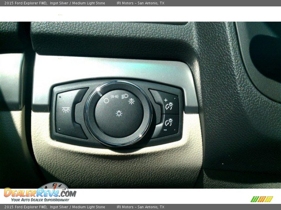 2015 Ford Explorer FWD Ingot Silver / Medium Light Stone Photo #28