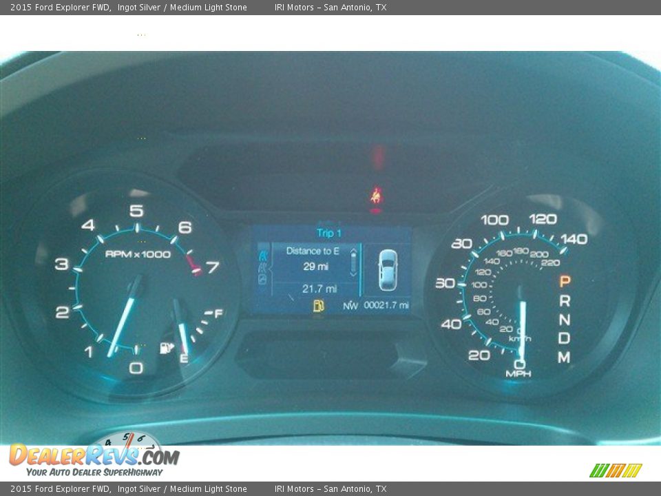 2015 Ford Explorer FWD Ingot Silver / Medium Light Stone Photo #32