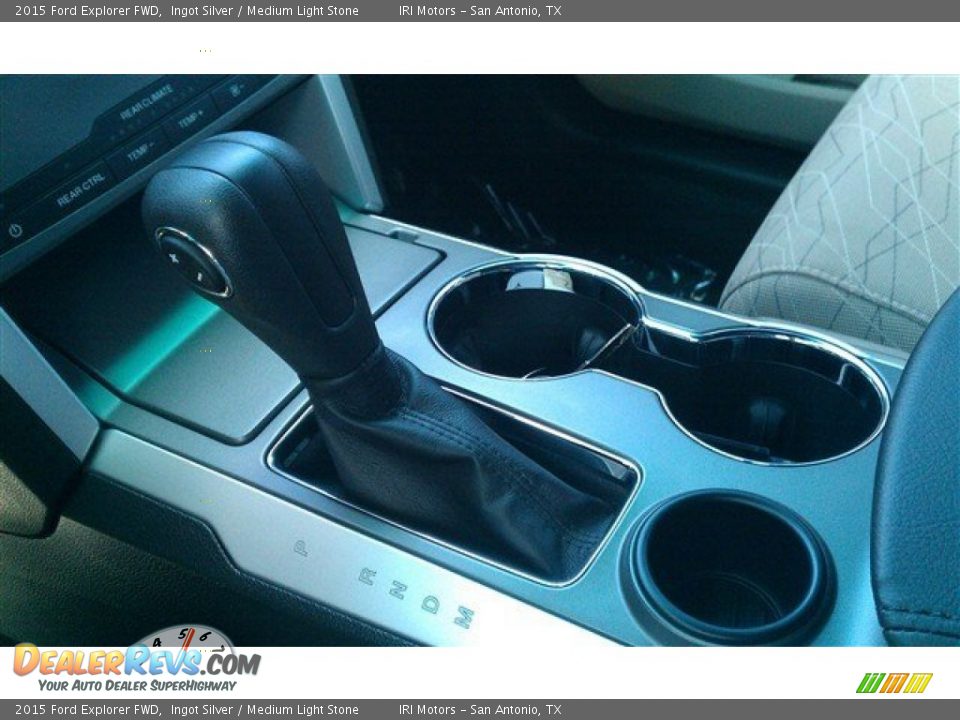 2015 Ford Explorer FWD Ingot Silver / Medium Light Stone Photo #36