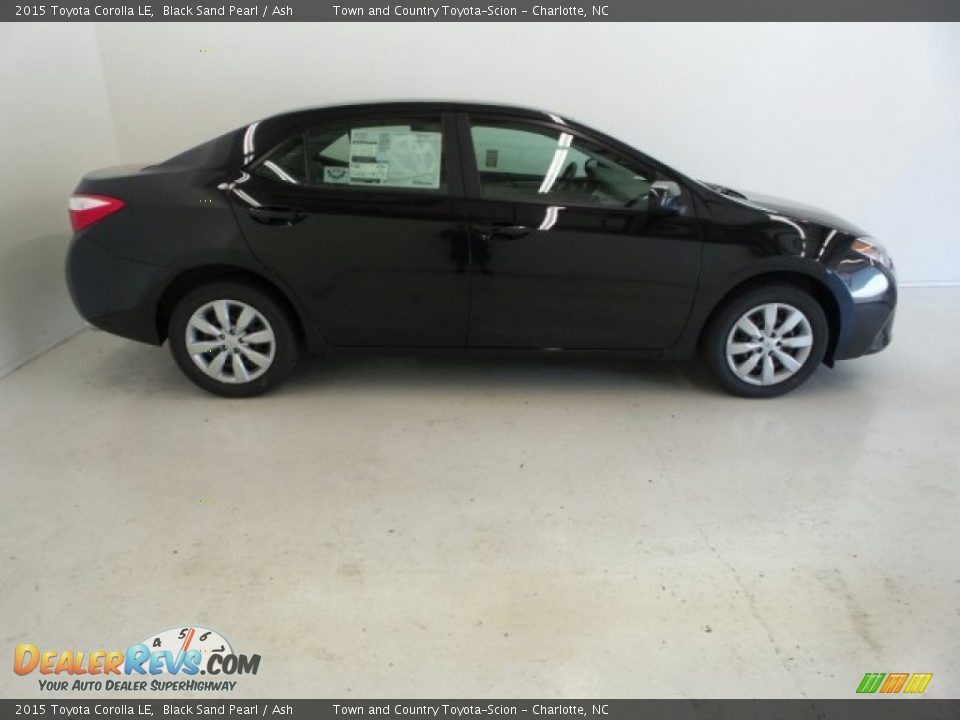 2015 Toyota Corolla LE Black Sand Pearl / Ash Photo #1