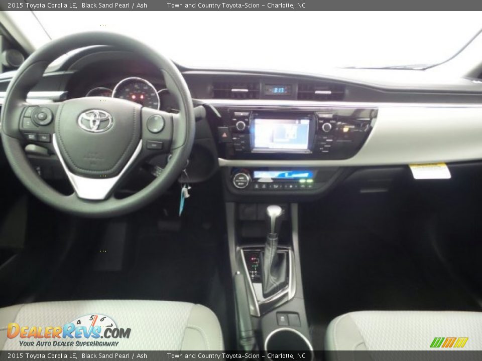 2015 Toyota Corolla LE Black Sand Pearl / Ash Photo #10