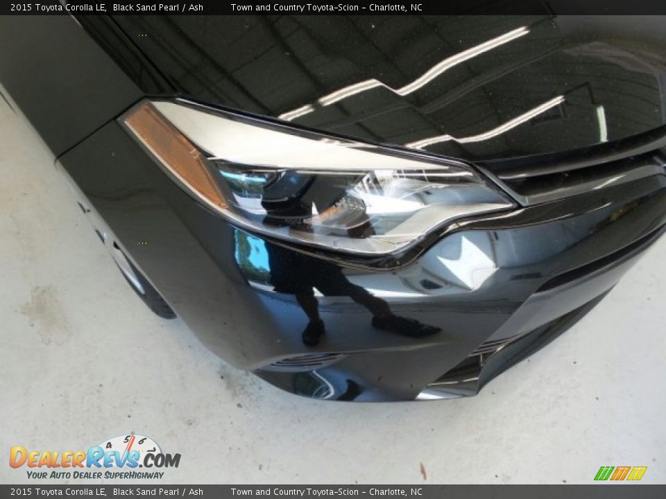 2015 Toyota Corolla LE Black Sand Pearl / Ash Photo #14