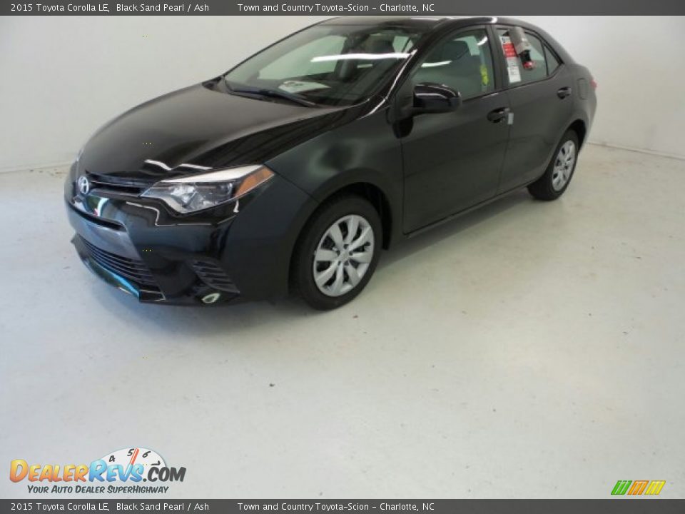 2015 Toyota Corolla LE Black Sand Pearl / Ash Photo #16