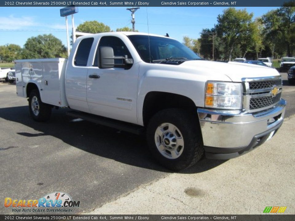 2012 Chevrolet Silverado 2500HD LT Extended Cab 4x4 Summit White / Ebony Photo #2