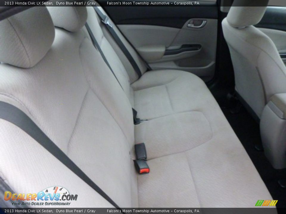 2013 Honda Civic LX Sedan Dyno Blue Pearl / Gray Photo #7