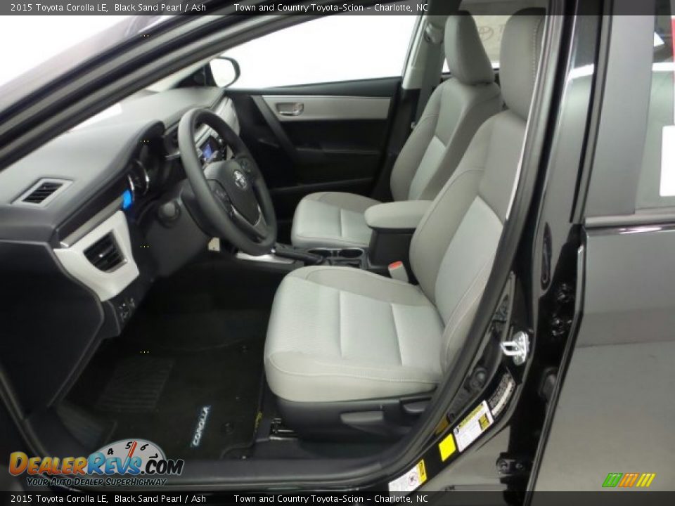 2015 Toyota Corolla LE Black Sand Pearl / Ash Photo #21