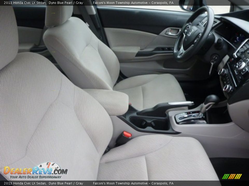 2013 Honda Civic LX Sedan Dyno Blue Pearl / Gray Photo #10