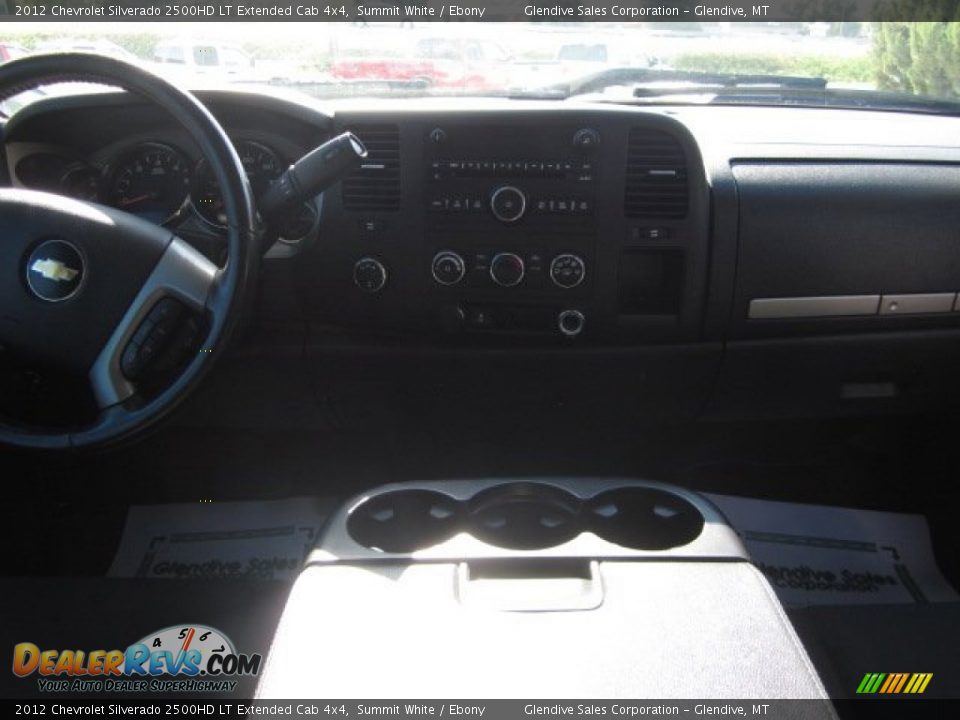 2012 Chevrolet Silverado 2500HD LT Extended Cab 4x4 Summit White / Ebony Photo #9