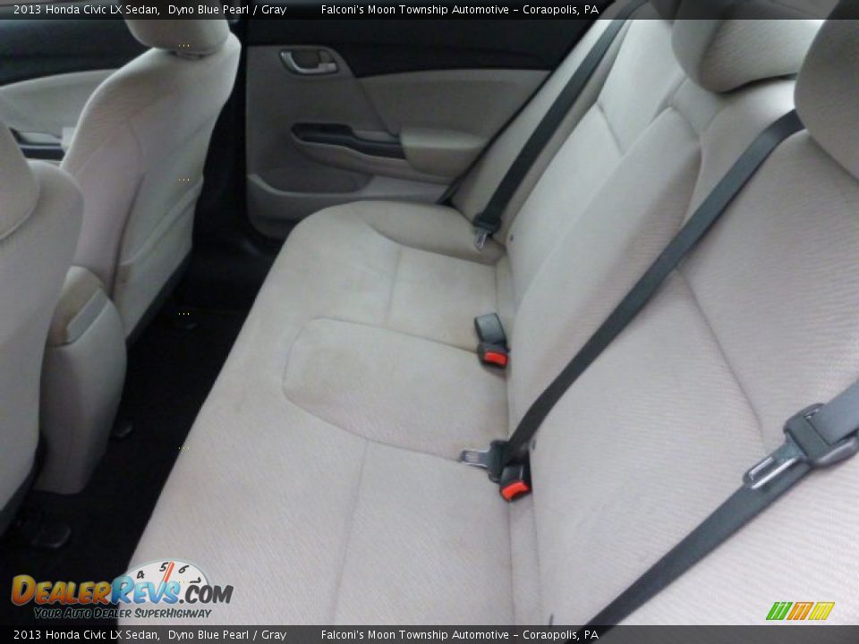 2013 Honda Civic LX Sedan Dyno Blue Pearl / Gray Photo #15