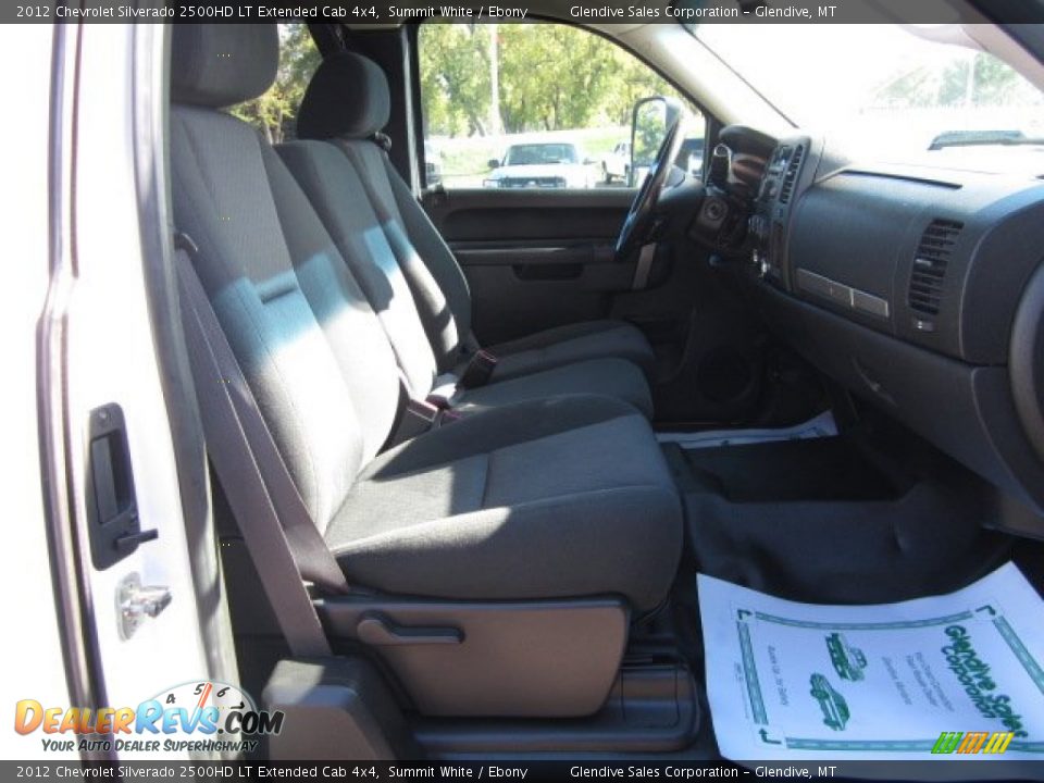 2012 Chevrolet Silverado 2500HD LT Extended Cab 4x4 Summit White / Ebony Photo #13