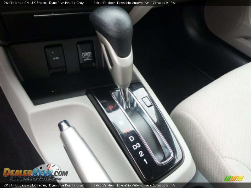 2013 Honda Civic LX Sedan Dyno Blue Pearl / Gray Photo #19