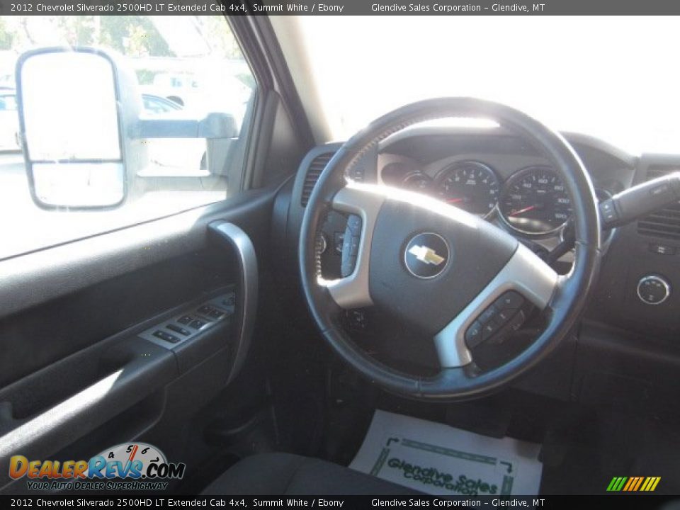 2012 Chevrolet Silverado 2500HD LT Extended Cab 4x4 Summit White / Ebony Photo #16