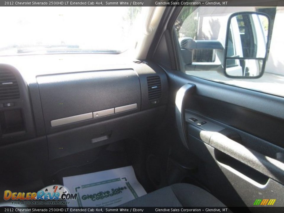 2012 Chevrolet Silverado 2500HD LT Extended Cab 4x4 Summit White / Ebony Photo #17