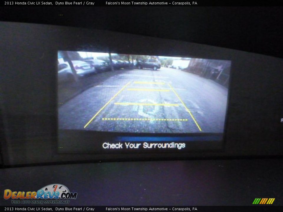 2013 Honda Civic LX Sedan Dyno Blue Pearl / Gray Photo #21