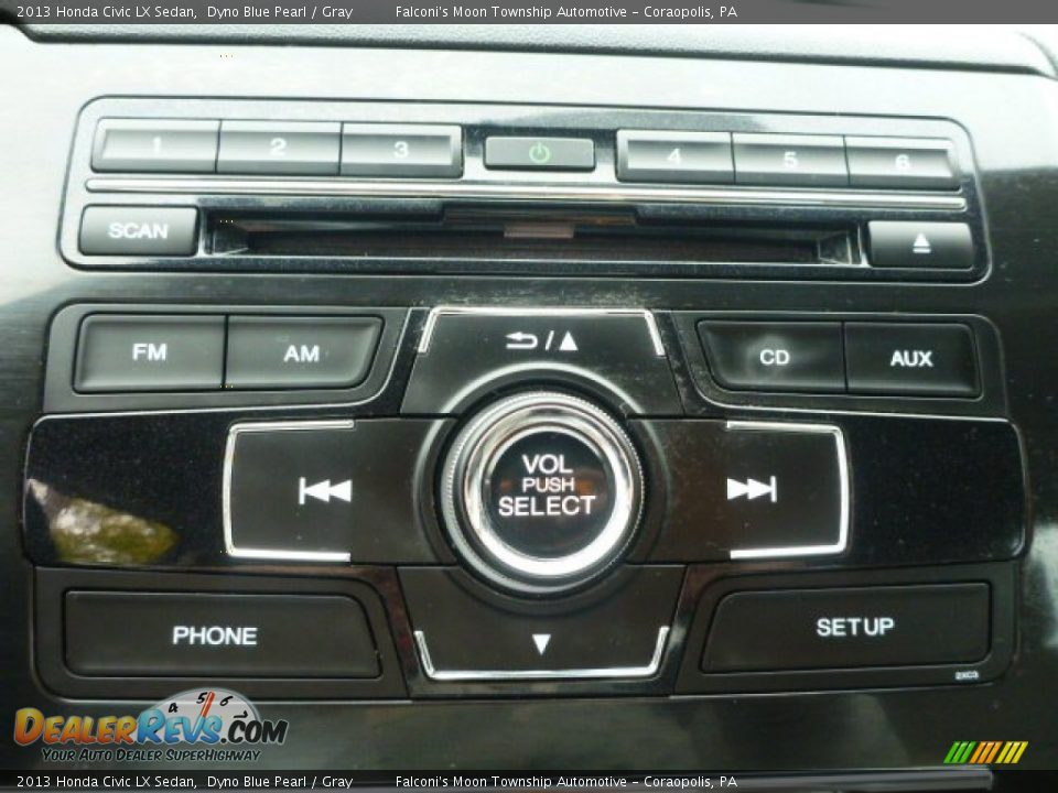 2013 Honda Civic LX Sedan Dyno Blue Pearl / Gray Photo #22