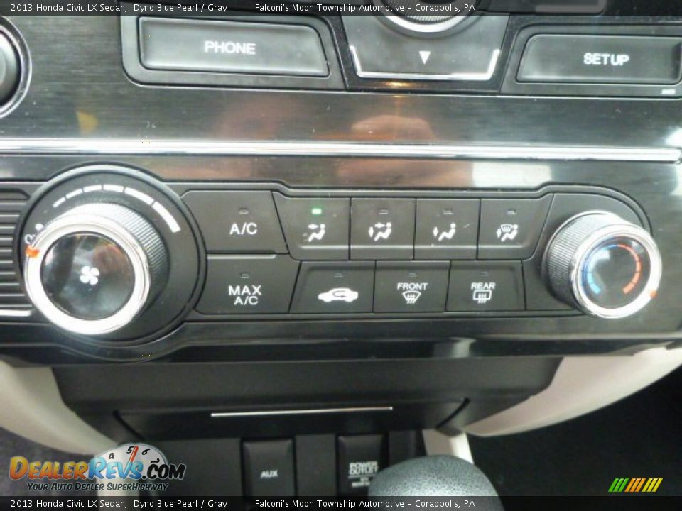 2013 Honda Civic LX Sedan Dyno Blue Pearl / Gray Photo #23