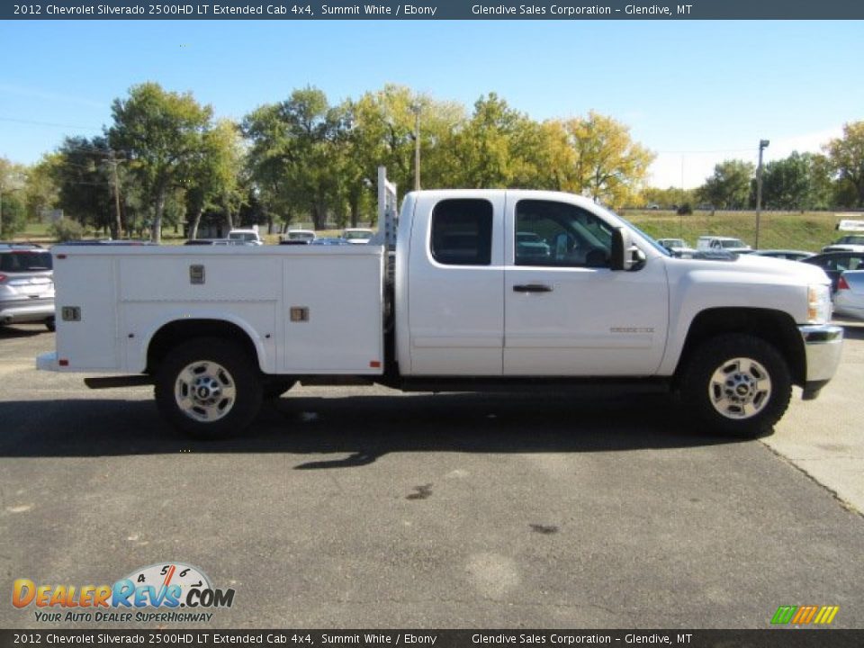 2012 Chevrolet Silverado 2500HD LT Extended Cab 4x4 Summit White / Ebony Photo #24