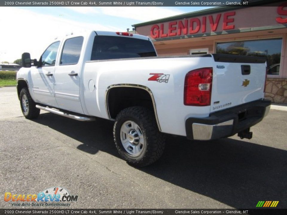 2009 Chevrolet Silverado 2500HD LT Crew Cab 4x4 Summit White / Light Titanium/Ebony Photo #4