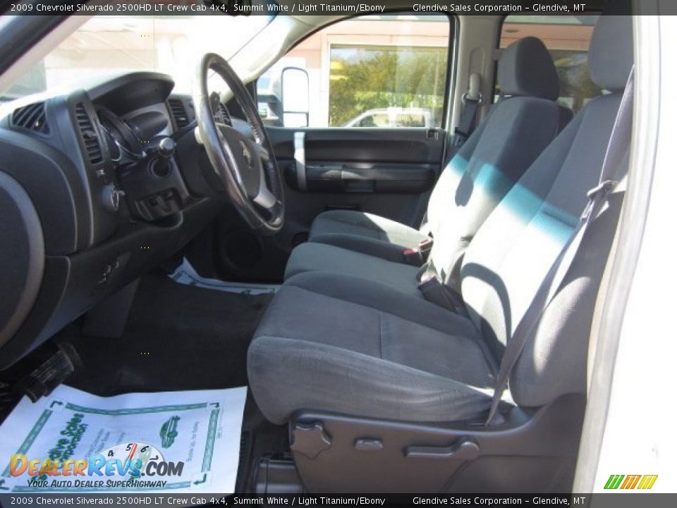 2009 Chevrolet Silverado 2500HD LT Crew Cab 4x4 Summit White / Light Titanium/Ebony Photo #6