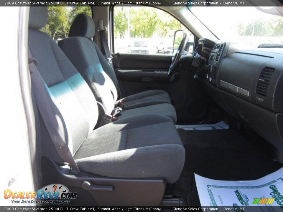 2009 Chevrolet Silverado 2500HD LT Crew Cab 4x4 Summit White / Light Titanium/Ebony Photo #12