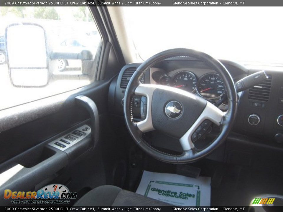 2009 Chevrolet Silverado 2500HD LT Crew Cab 4x4 Summit White / Light Titanium/Ebony Photo #16