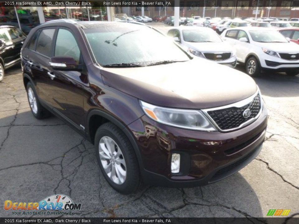 2015 Kia Sorento EX AWD Dark Cherry / Black Photo #2