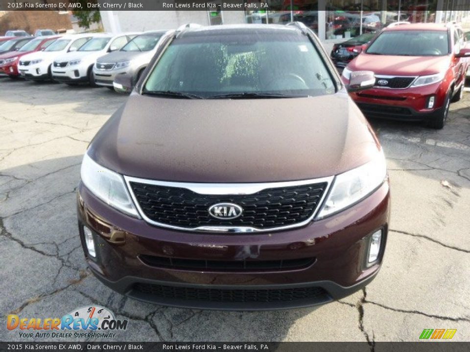 2015 Kia Sorento EX AWD Dark Cherry / Black Photo #3