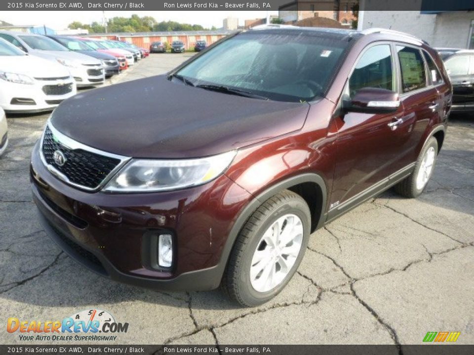 2015 Kia Sorento EX AWD Dark Cherry / Black Photo #4