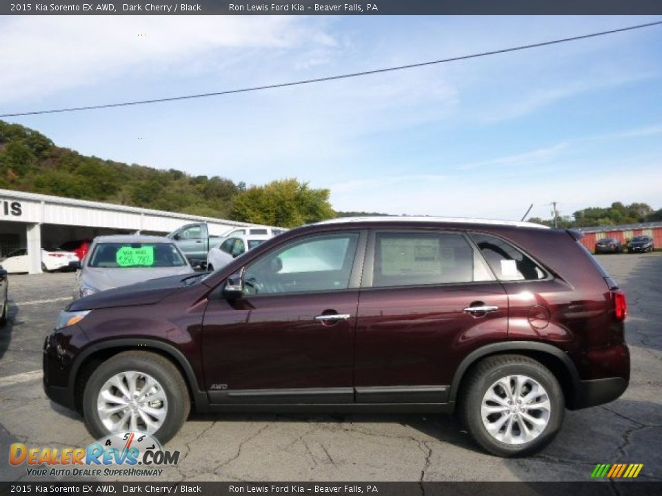 Dark Cherry 2015 Kia Sorento EX AWD Photo #5