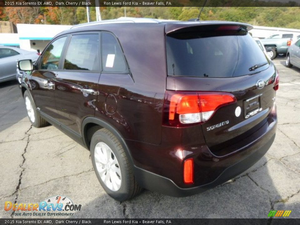 2015 Kia Sorento EX AWD Dark Cherry / Black Photo #6