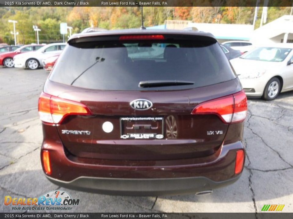 2015 Kia Sorento EX AWD Dark Cherry / Black Photo #7