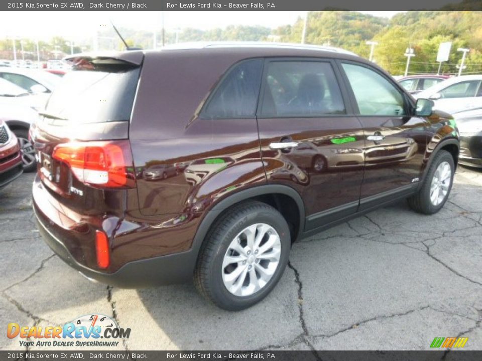 2015 Kia Sorento EX AWD Dark Cherry / Black Photo #8