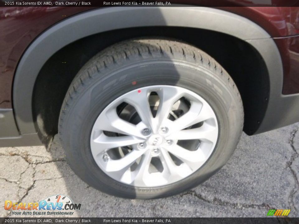 2015 Kia Sorento EX AWD Dark Cherry / Black Photo #9