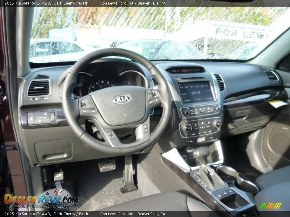 2015 Kia Sorento EX AWD Dark Cherry / Black Photo #12