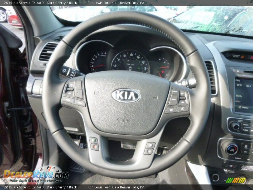 2015 Kia Sorento EX AWD Dark Cherry / Black Photo #19