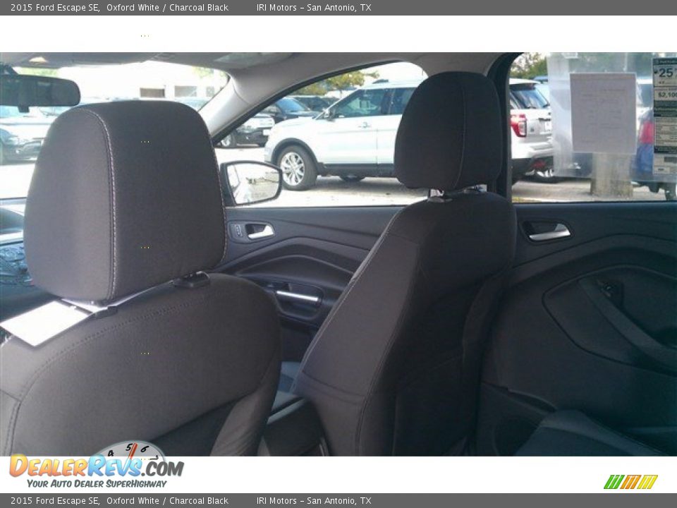 2015 Ford Escape SE Oxford White / Charcoal Black Photo #12