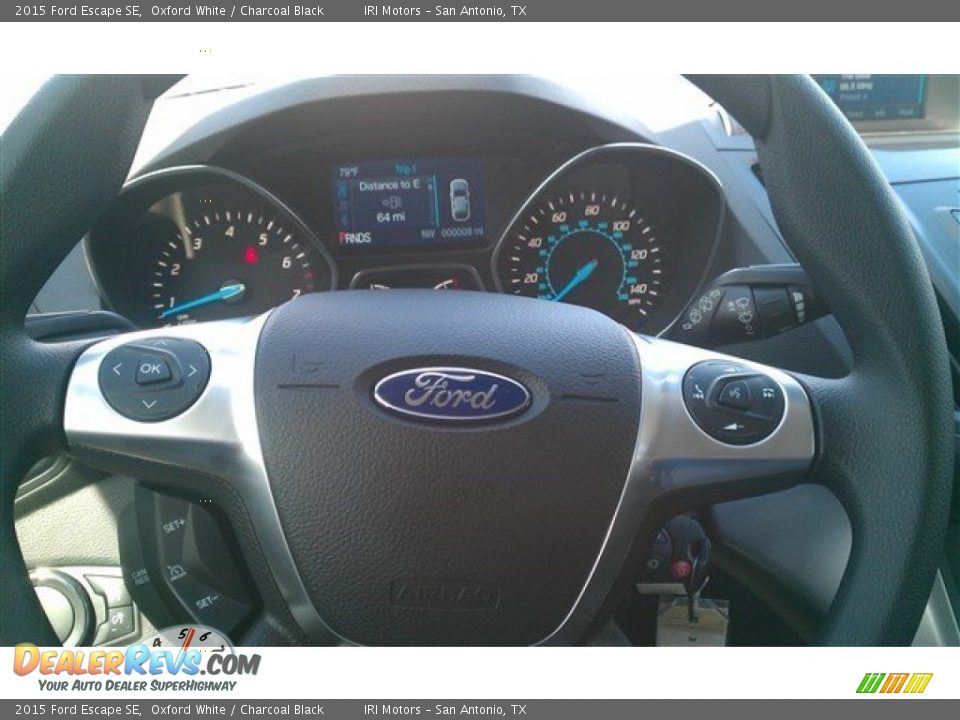 2015 Ford Escape SE Oxford White / Charcoal Black Photo #24