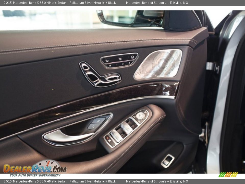 2015 Mercedes-Benz S 550 4Matic Sedan Palladium Silver Metallic / Black Photo #11