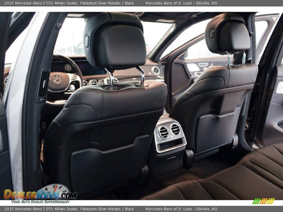 2015 Mercedes-Benz S 550 4Matic Sedan Palladium Silver Metallic / Black Photo #14