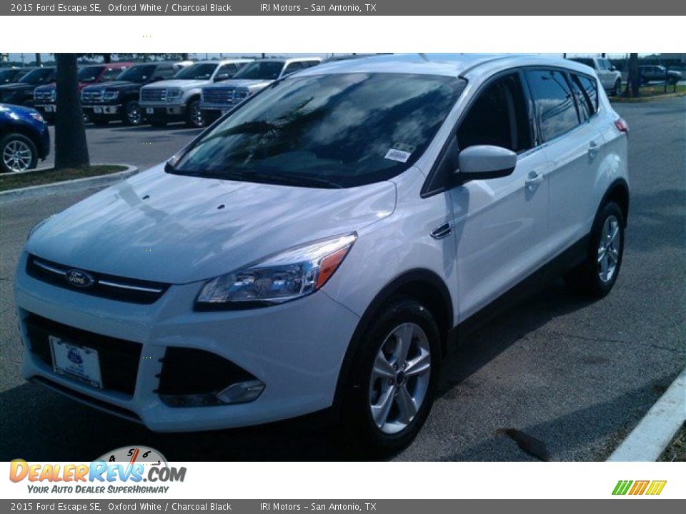 2015 Ford Escape SE Oxford White / Charcoal Black Photo #33