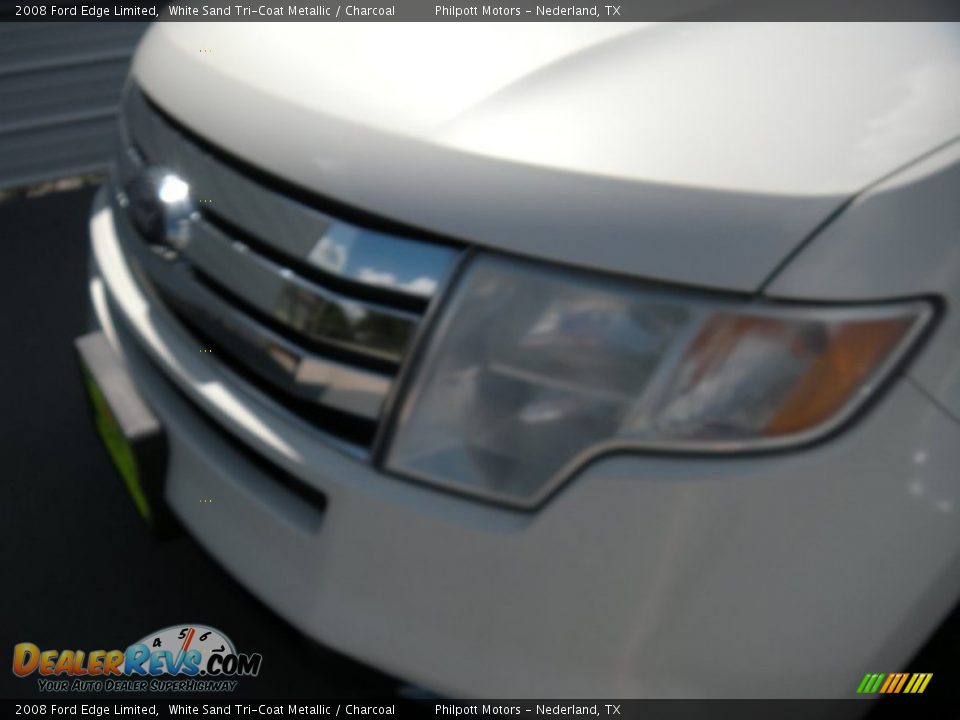 2008 Ford Edge Limited White Sand Tri-Coat Metallic / Charcoal Photo #7